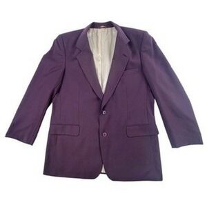 Cricketeer Mens 46L Burgundy Blazer Jacket Suit Sport Coat Gino's Kenosha WI